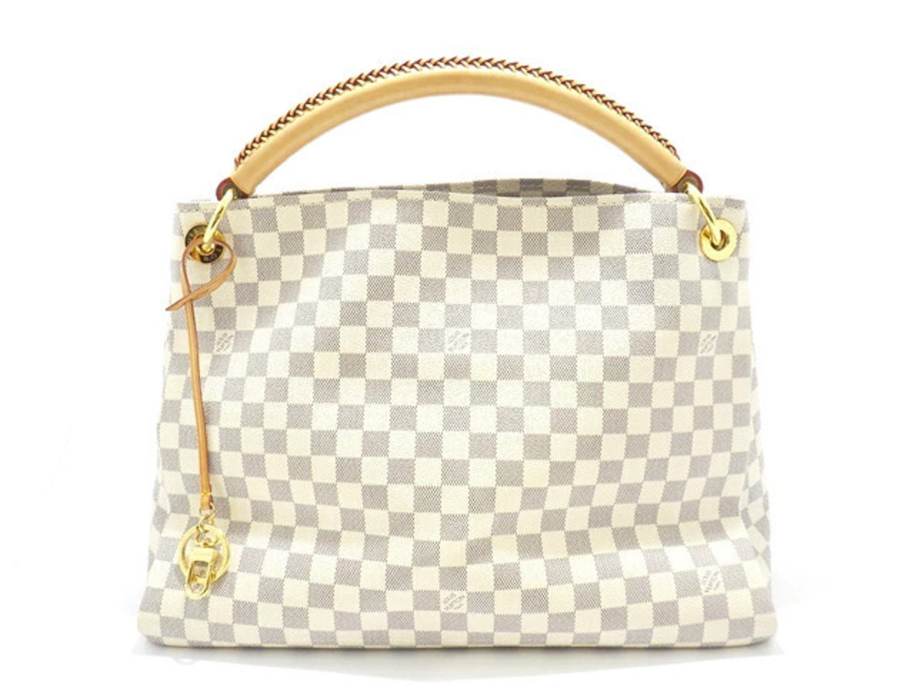 LOUIS VUITTON Bag Handbag Artsy Damier Azur White